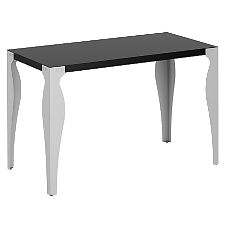 Bush® Farrago Desk, Classic, 30 1/8"H x 47 5/8"W x 23 5/8"D, Black/White