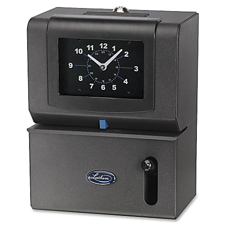 Lathem 2000 Series Manual Time Clock, Charcoal