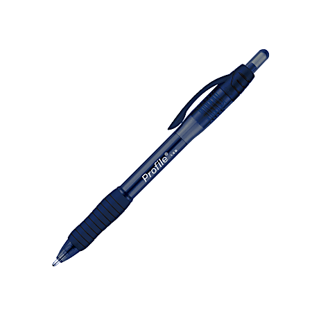 Paper Mate® Profile Retractable Ballpoint Pen, Bold Point, 1.4 mm, Navy Ink