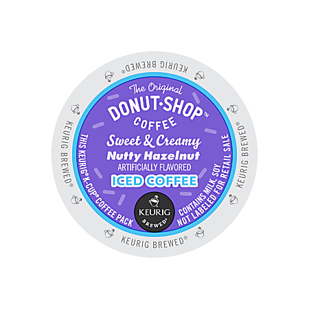 Coffee People Donut Shop™ Sweet & Creamy Nutty Hazelnut Iced Coffee K-Cups®, .4 Oz., Box Of 16