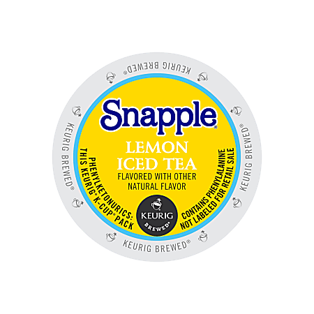 Snapple® Lemon Iced Tea K-Cups®, .4 Oz., Box Of 16
