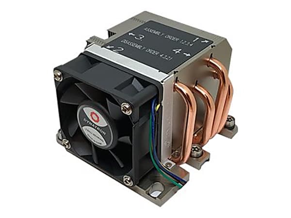 Dynatron B13 Cooling Fan/Heatsink - 2.36" Maximum Fan Diameter - 1 x Fan(s) - 303.7 gal/min Maximum Airflow - 7000 rpm - Air Cooler - Dual Ball Bearing - Pin1- (-), Pin2- (+), Pin3- (Techometer/Signal output), Pin4- (PWM)