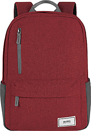 Solo New York Re:Cover 51% Recycled Polyester Backpack With 15.6" Laptop Pocket, Gray