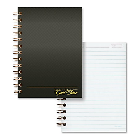 Ampad Gold Fibre Designer Personal Pocket Notebook, 5" x 7", 100 Sheets, Burgundy