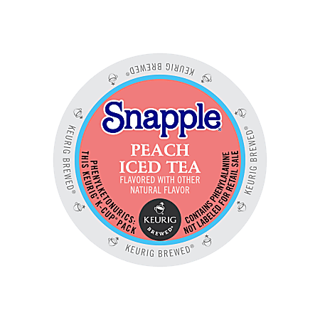 Snapple diet peach tea k cups hotsell
