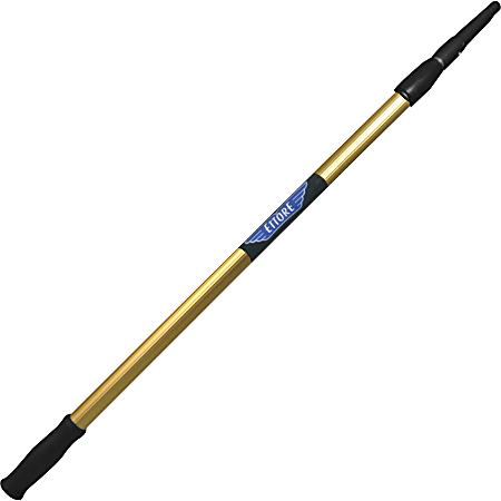 Ettore REA-C-H 2-Section Pole - 48" Length - Gold, Black - Anodized Aluminum - 1 Each
