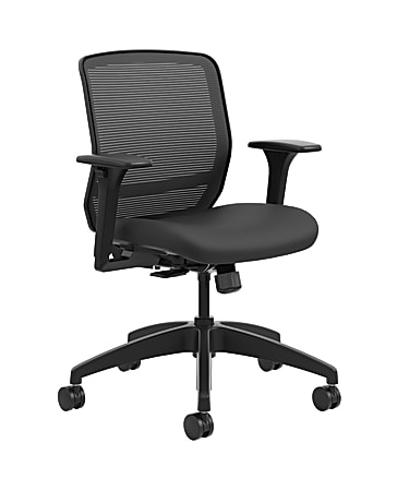 HON® Quotient Mesh Mid-Back Task Chair, Black