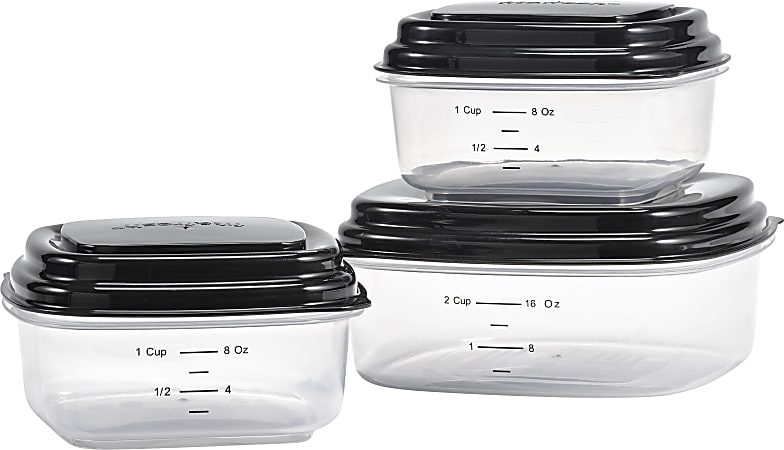 Fit & Fresh Montauk Lunch Tote, 9-3/4H x 9-3/4W x 6-13/16D, Black/White