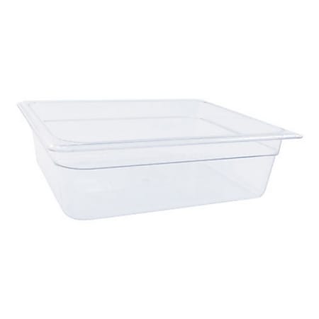 Cambro 1/2 Size Camwear Food Pan, 4" x 10" x 13", Clear