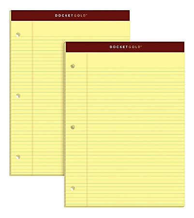 TOPS™ Double Docket™ Writing Pads, 8 1/2" x