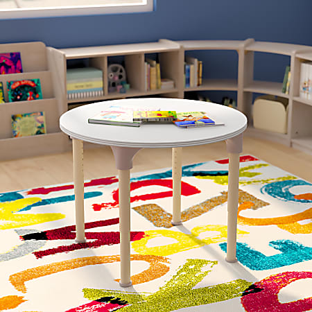 Flash Furniture Bright Beginnings Round Commercial Wooden