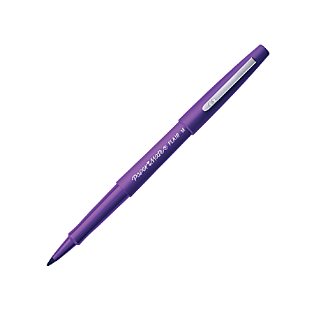 Paper Mate® Flair® Porous-Point Pens, Medium Point, 0.7 mm, Purple