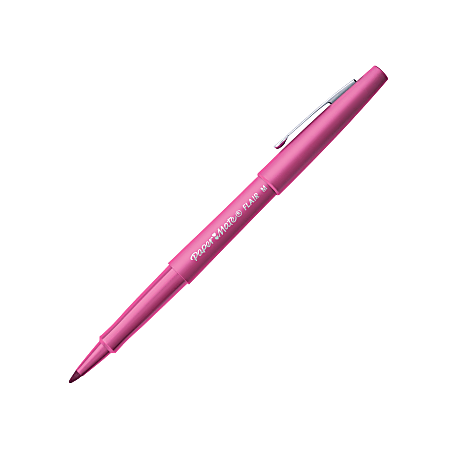 Paper Mate Flair Porous Point Pen Medium 1.0 mm Pink Ink - Office