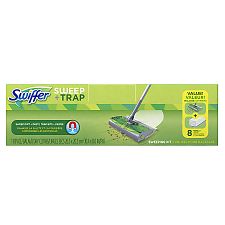 Swiffer® Sweep And Trap, 30", Green