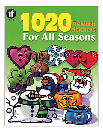 Instructional Fair Reward Stickers For All Seasons, 1 1/4" x 1", Multicolor, Pack Of 1,020
