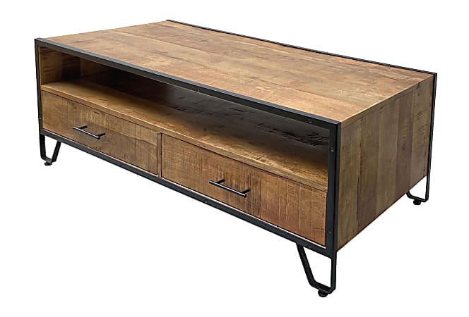 Coast to Coast Wade Cocktail/Coffee Table, 19"H x 48"W x 24"D, Blaise Natural