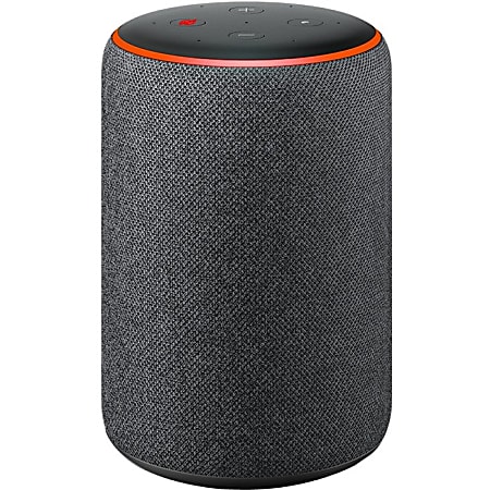 Amazon Echo (3rd Generation) Bluetooth Smart Speaker - Alexa Supported - Charcoal - 360° Circle Sound, Dolby Audio - Wireless LAN
