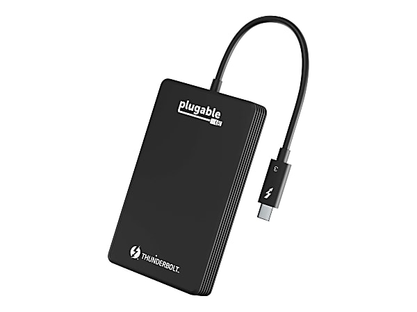 Plugable TBT3-NVME1TB - SSD - 1 TB - external (portable) - M.2 NVMe - Thunderbolt 3 (USB-C connector)