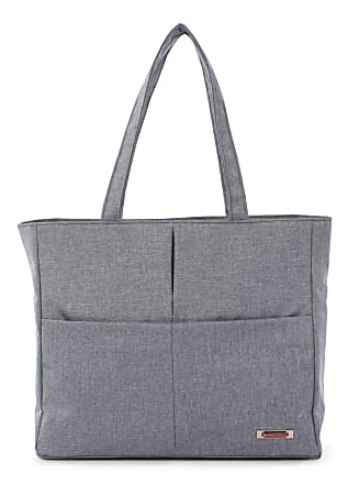Swiss Mobility Women's Sterling Tote Bag With 15.6" Laptop Pocket, Gray