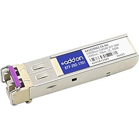 AddOn Avaya/Nortel AA1419062-E6 Compatible TAA Compliant 1000Base-CWDM SFP Transceiver (SMF, 1490nm, 70km, LC, DOM) - 100% compatible and guaranteed to work