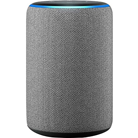 Amazon Echo (3rd Generation) Bluetooth Smart Speaker - Alexa Supported - Heather Gray - 360° Circle Sound, Dolby Audio - Wireless LAN