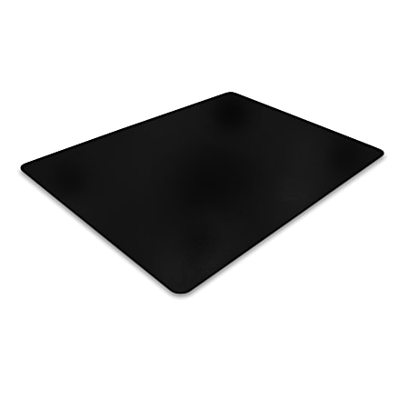 Floortex&reg; Advantagemat&reg; Vinyl Rectangular Chair Mat for Hard Floor, 29.5" x 47", Black