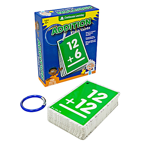 Continuum Games Flash Cards 3 x 4 12 Addition Grade 2 12 Office Depot