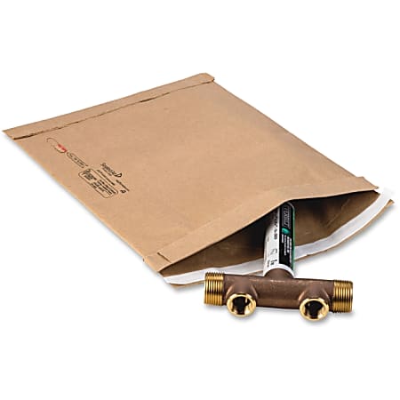 Sealed Air Jiffy Padded Heavy-Duty Mailer - Padded - #1 - 7.25" Width x 12" Length - Gummed - Kraft - 100 / Carton - Satin Gold