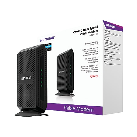 NETGEAR DOCSIS 3.0&nbsp; 24x8 Cable Modem, CM600