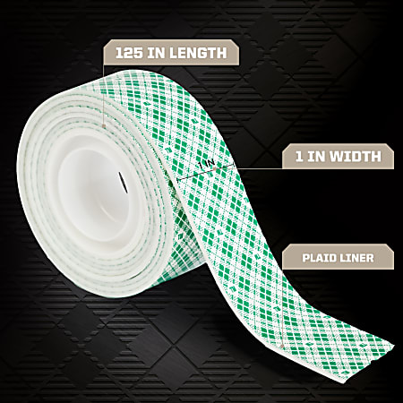 Scotch Indoor Double Sided Mounting Tape 1 in x 125 in 2.54 cm x