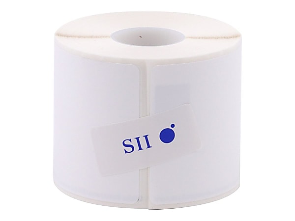 Seiko Diskette Labels, SKPSLPDRL, Rectangle, 2 3/4"W x 2 1/8"L, White, Roll Of 320 Labels