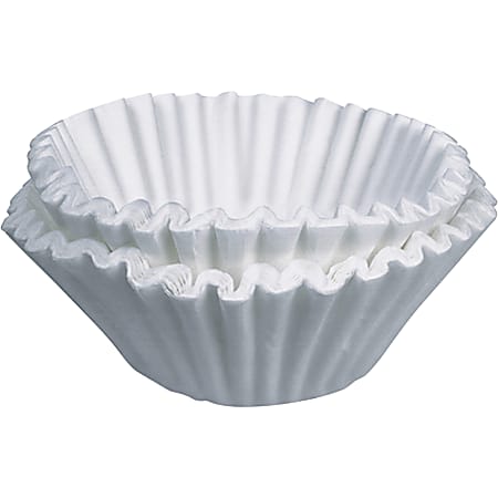 BUNN Home Brewer Coffee Filters - Chlorine-free, Heavyweight - 250/Box - 12 / Carton - White