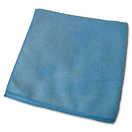 Genuine Joe General Purpose Microfiber Cloth - Cloth - 16" Width x 16" Length - 180 / Carton - Blue