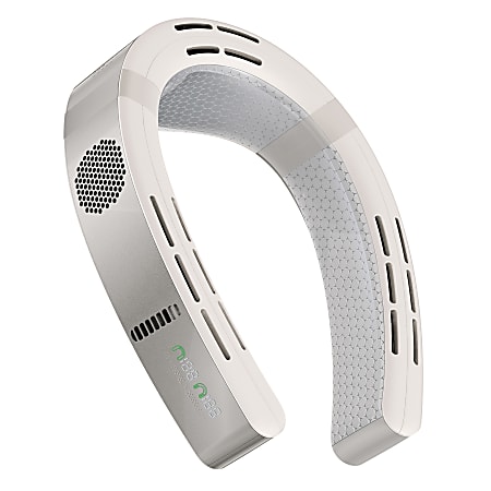 TORRAS COOLiFY Cyber Smart Portable Neck Fan, 3-1/4&rdquo;H x 6-3/16&rdquo;W x 9-5/8&rdquo;D, White
