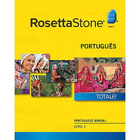 The Rosetta Stone Portuguese (Brazil) Level 1 - (v. 4) - license - up to 2 computers, up to 5 household users - download - Win