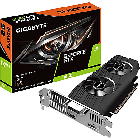 Gigabyte NVIDIA GeForce GTX 1650 Graphic Card 4 GB GDDR5 Low