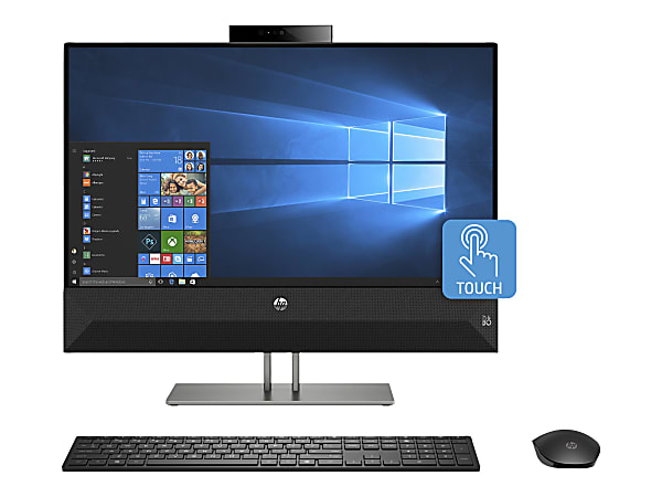 HP Pavilion 24-xa0000 24-xa0040 All-In-One PC, 23.8" Full HD Touch Screen, Intel® Core™ i7 6-Core, 8 GB Memory, 1 TB Hard Drive, Windows 10 Home