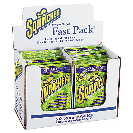 Sqwincher Fast Pack® Electrolyte Replenishment Concentrate, Lemon