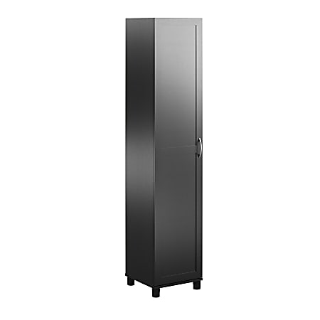 Systembuild Evolution Lory Framed 16"W Utility Cabinet, Black
