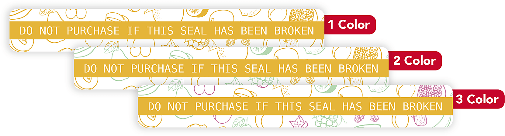 Custom 1, 2 Or 3 Color Printed Labels/Stickers, Rectangle, 3/4" x 5-1/2", Box Of 250