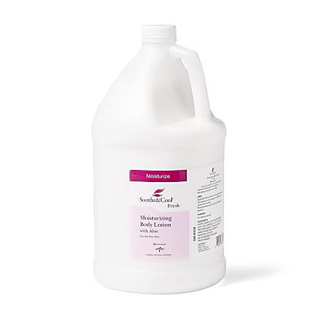 Medline Soothe & Cool Fresh Scent Moisturizing Body Lotion, 1 Gal, Pack Of 4