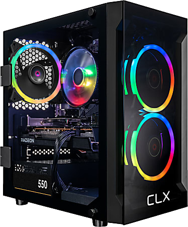 CLX SET Gaming Desktop PC, AMD Ryzen 7,