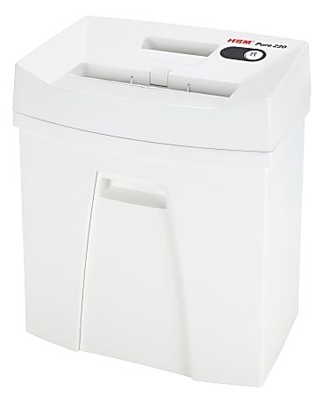 HSM Pure 220c Cross-Cut Shredder - Cross Cut - 7-8 Per Pass - 5.3 gal Waste Capacity