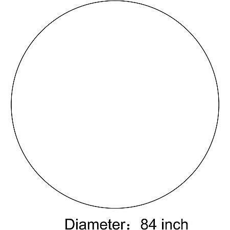 Genuine Joe Plastic Round Table Covers, 48"-60" Diameter, White, Pack Of 6