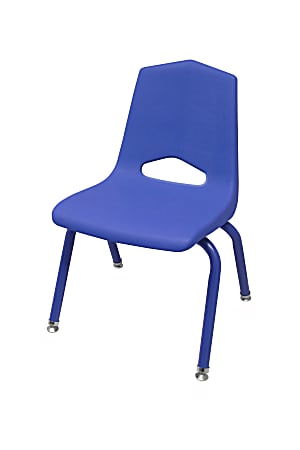 Marco Group™ Apex™ Stacking Chairs, 22"H, Blue/Blue, Pack Of 6