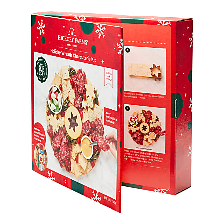 Hickory Farms - Holiday Wreath Charcuterie Kit - 14 items