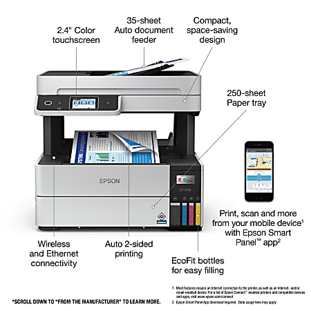 Epson EcoTank Pro ET 5170 C11CJ88201 InkJet All In One SuperTank