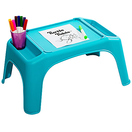 LapGear® Turtle Table, 9-5/8”H x 22-7/16”W x 15-1/8”D, Blue
