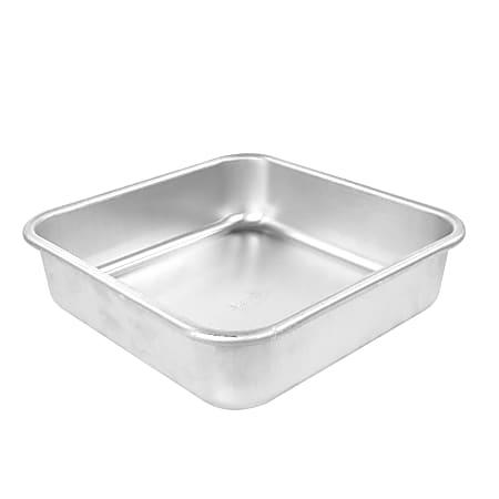 Martha Stewart Square Cake Pan, 9”, Silver