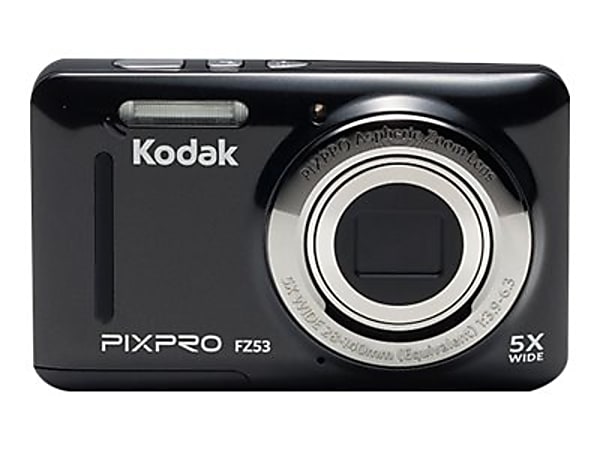 Kodak PIXPRO Friendly Zoom FZ53 - Digital camera - compact - 16.15 MP - 720p / 30 fps - 5x optical zoom - black